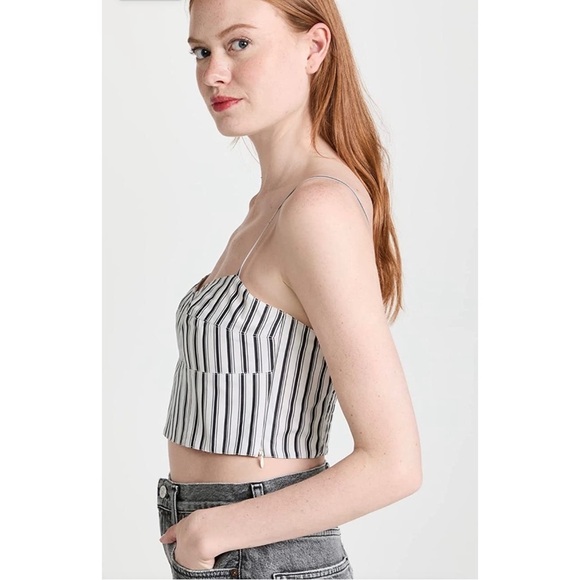 Theory Ventura Striped Bustier Cami size P - Picture 3 of 13